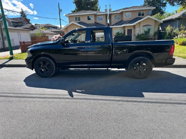 Black pickup truck used for site visits